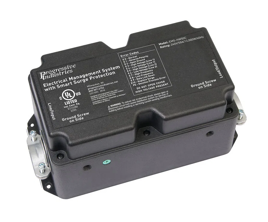 EMS-HW50C – PROGRESSIVE Surge Protector, Protect From Damaging Low/ High Voltage Levels and Power Surges When Connect...